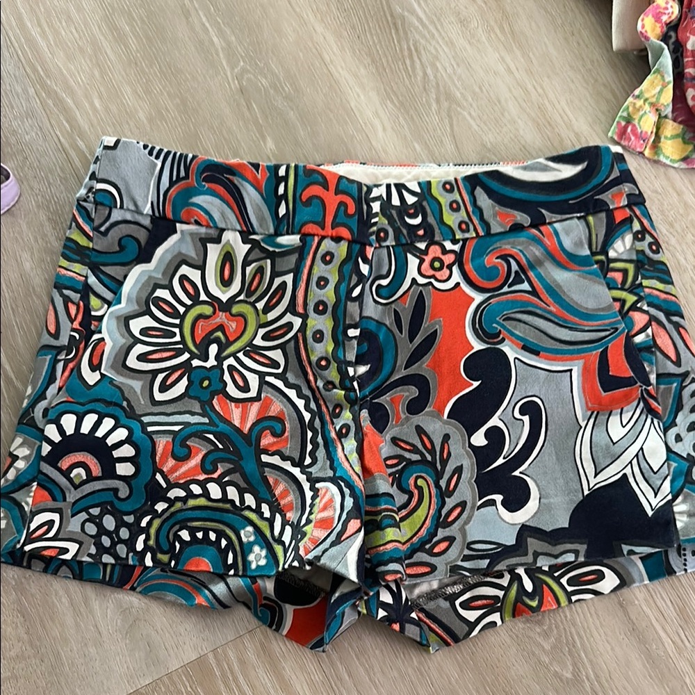J. Crew Vibrant Red and Orange Shorts chino
